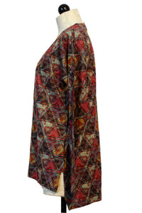 Nally & Millie - Women's Kaleidoscope V Neck Top