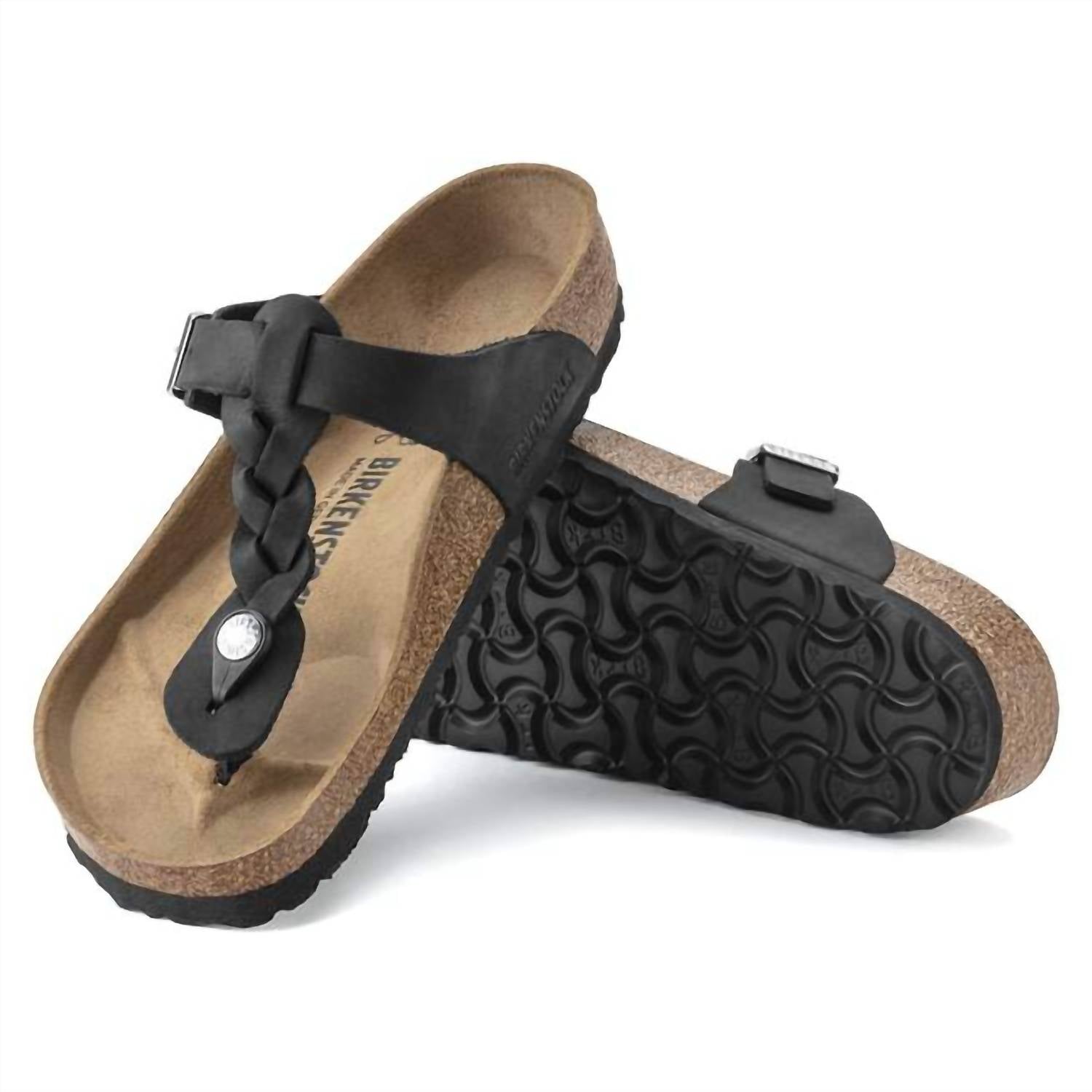 Birkenstock - Women's Gizeh Braided Oiled Leather Sandals