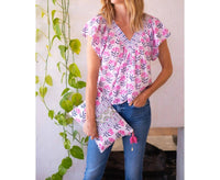 Bell By Alicia Bell - Vivianne V-neck Floral Top