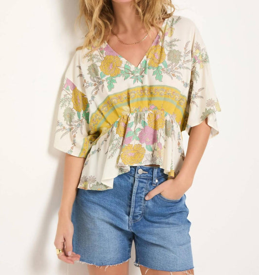 Seventy Eight And Sunny - Printed Skysail Blouse