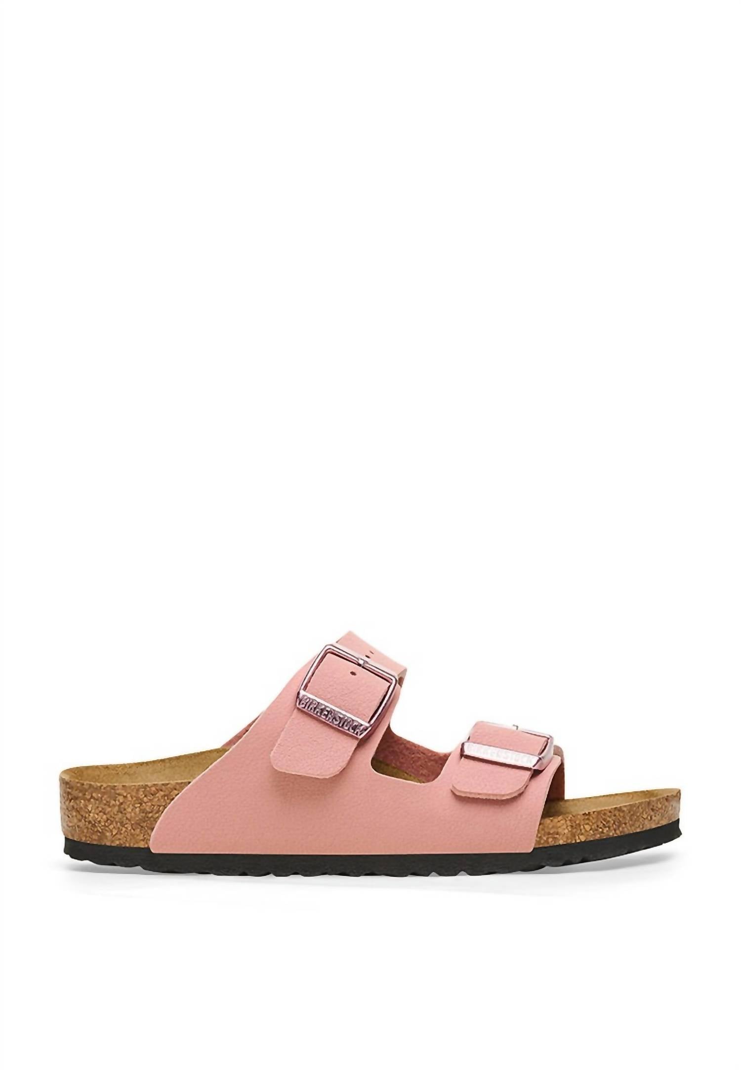 BIRKENSTOCK Women's Arizona Suede Leather Sandal in pink clay - women's sandal