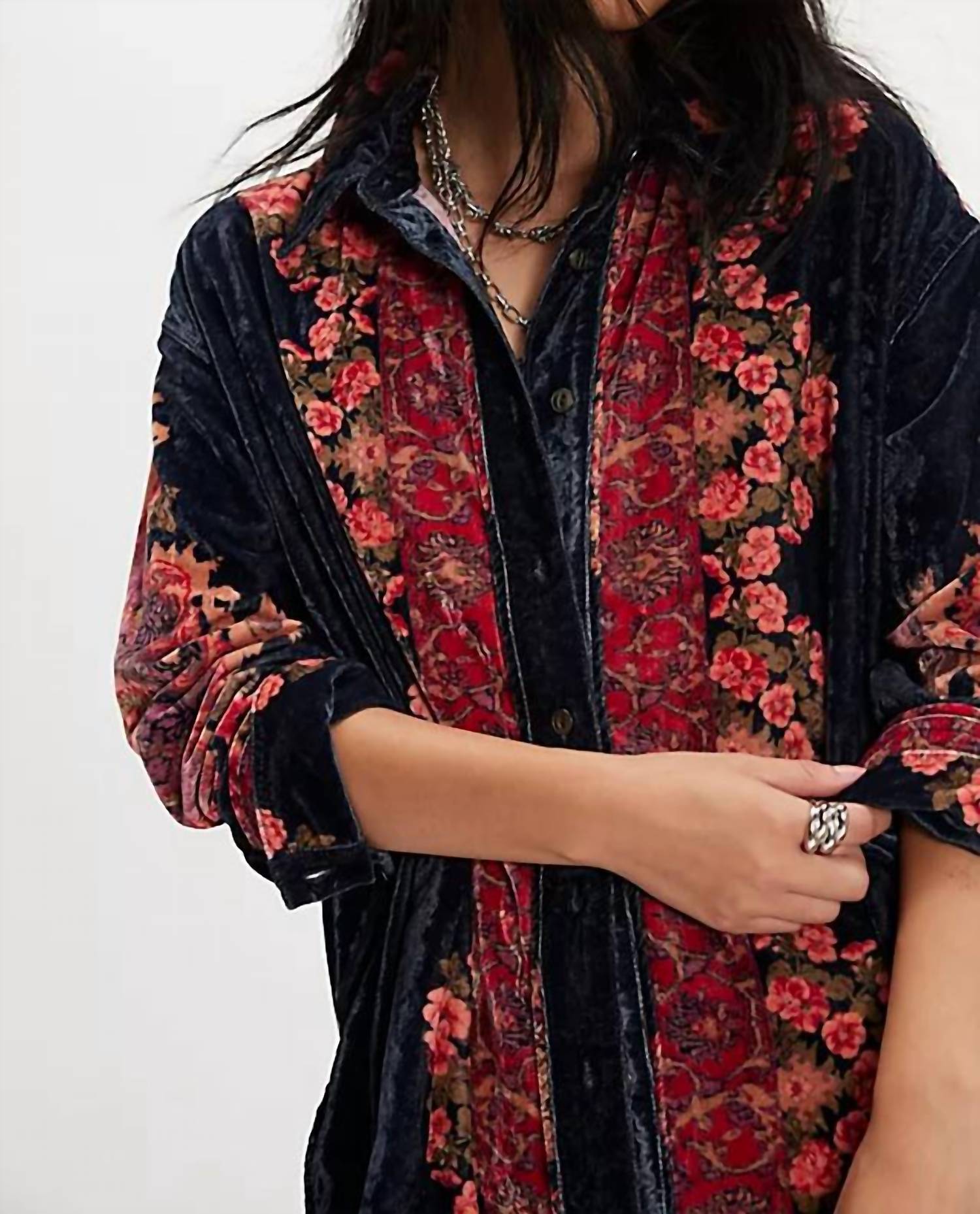Free People - One Night Velvet Top