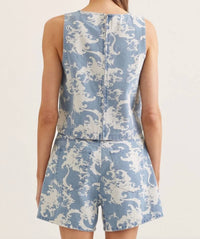 Entro - Sleeveless Top And Short Set