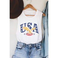 Hrt & Luv - Women's Usa Graphic Tank Top