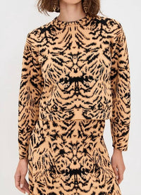 Ulla Johnson - Cade Jacquard Knit Long Sleeve Pullover Sweater