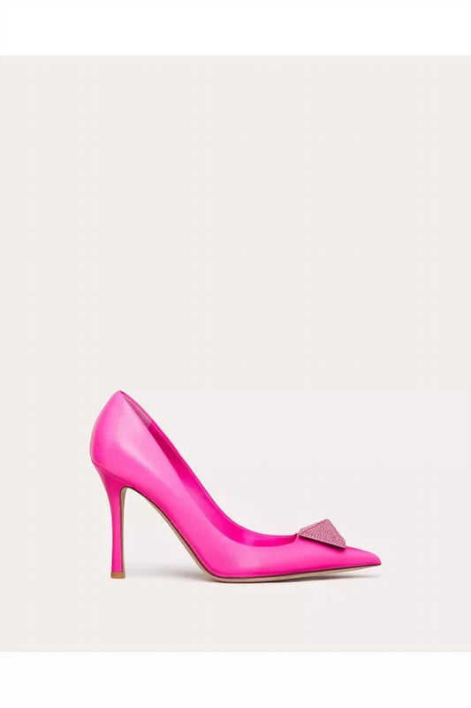 Valentino Garavani - Women's One Stud Nappa 100mm Leather Pumps