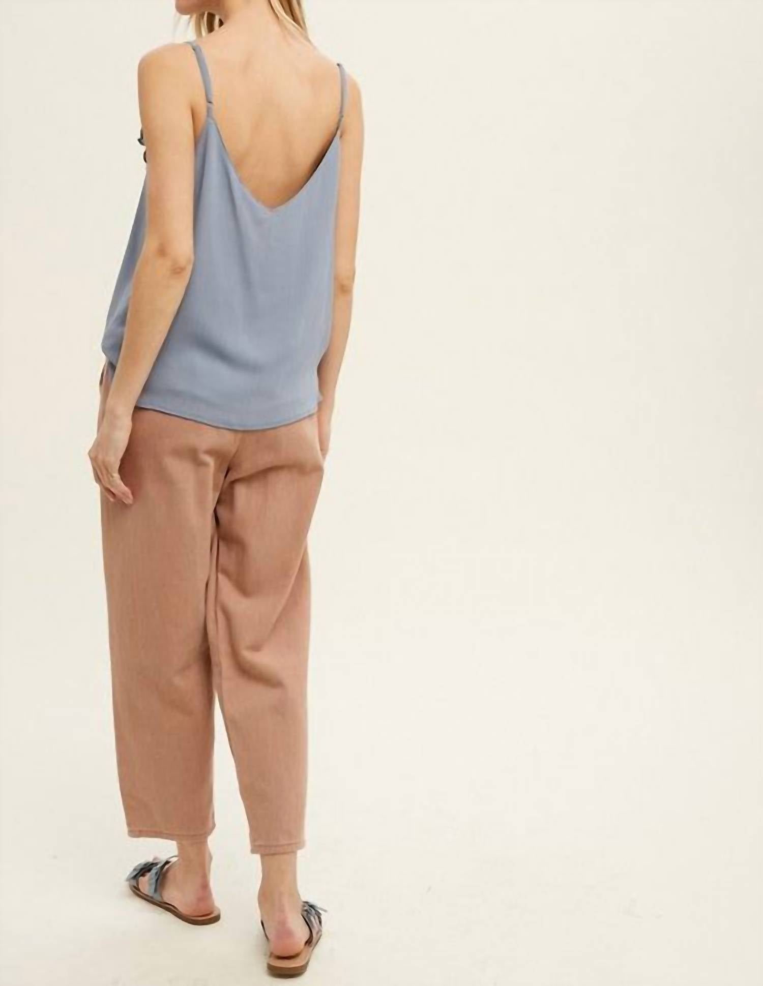 Ruffle Detail Cami Top