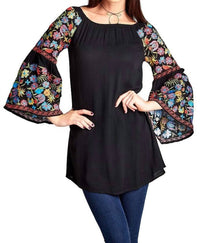 Velzera - Floral Embroidered Off The Shoulder Mini Dress