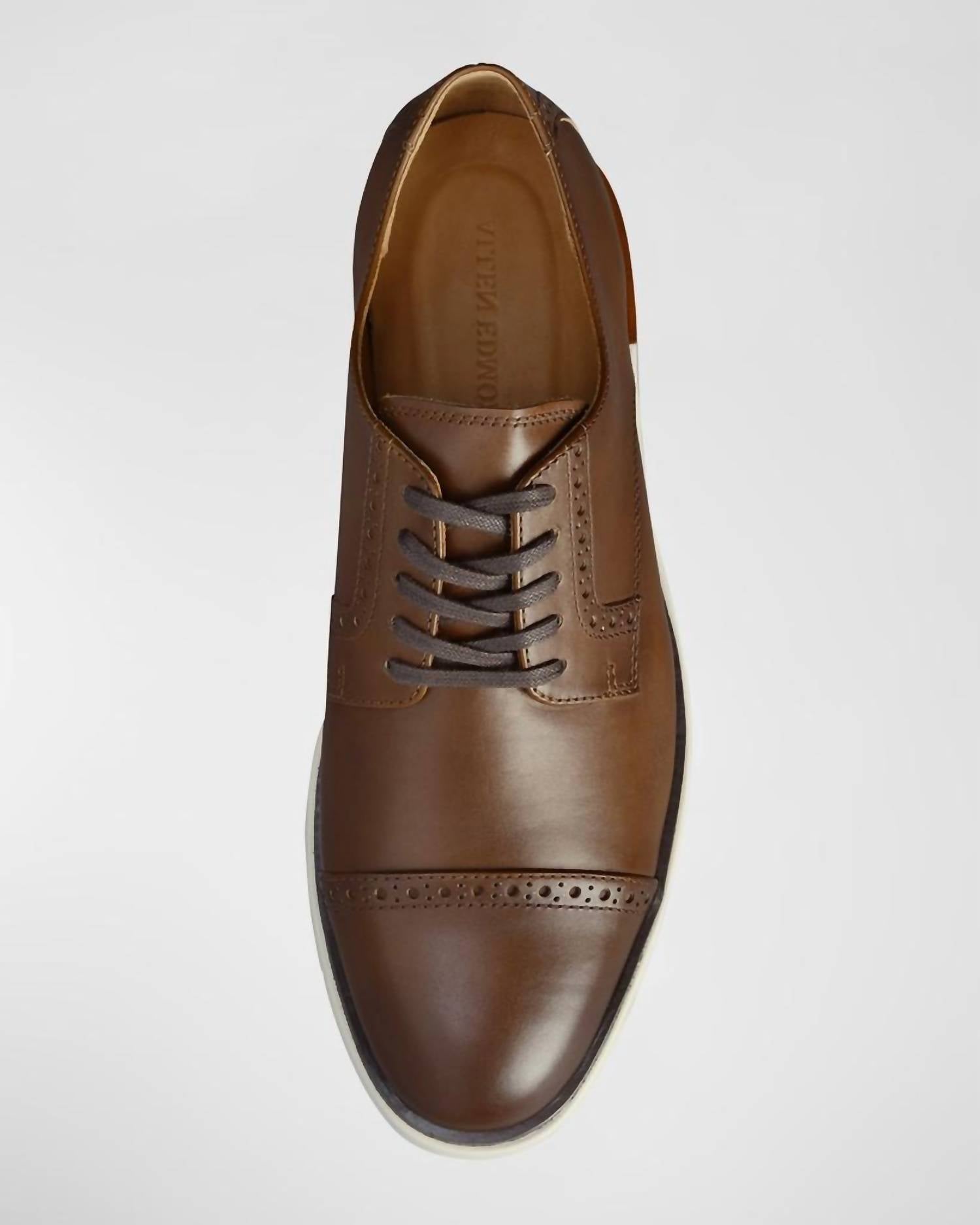 Allen Edmonds Men's Caleb Leather Lace-up Dress Shoes in brown - men's shoe - view 4