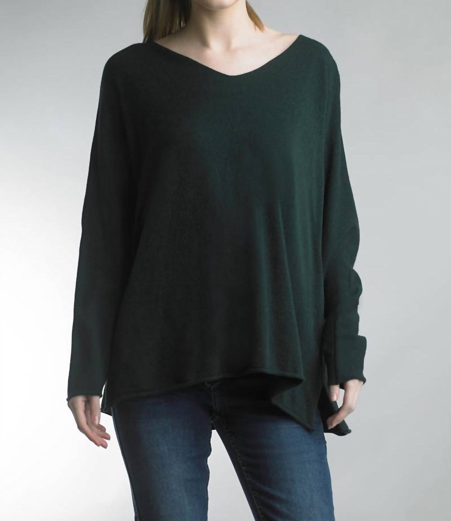Tempo Paris - V - Neck Oversized Knit Sweater
