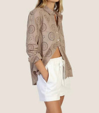 Dylan By True Grit - Elle Button Up Top