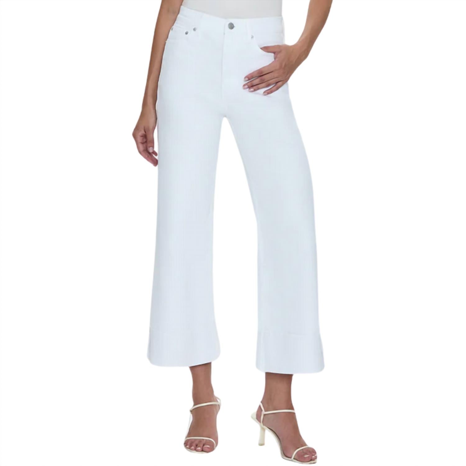 Pistola - Lana Crop Cuff High Rise Ultra Wide Leg Jean