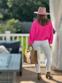 Amelia K. Luxe Classic Skinny Jeans in white - women's jeans - alternate view