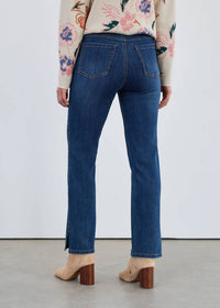 Fdj - Pull On Straight Ankle Denim Jean