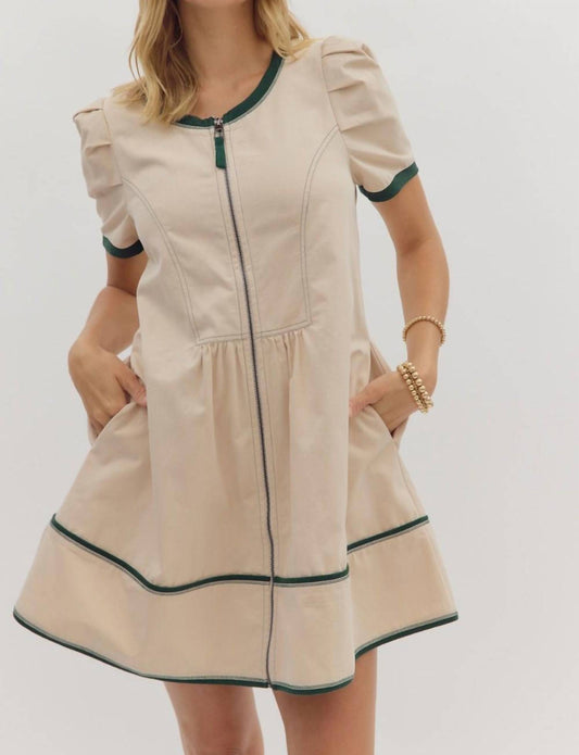 Entro - Moss And Meadow Mini Dress