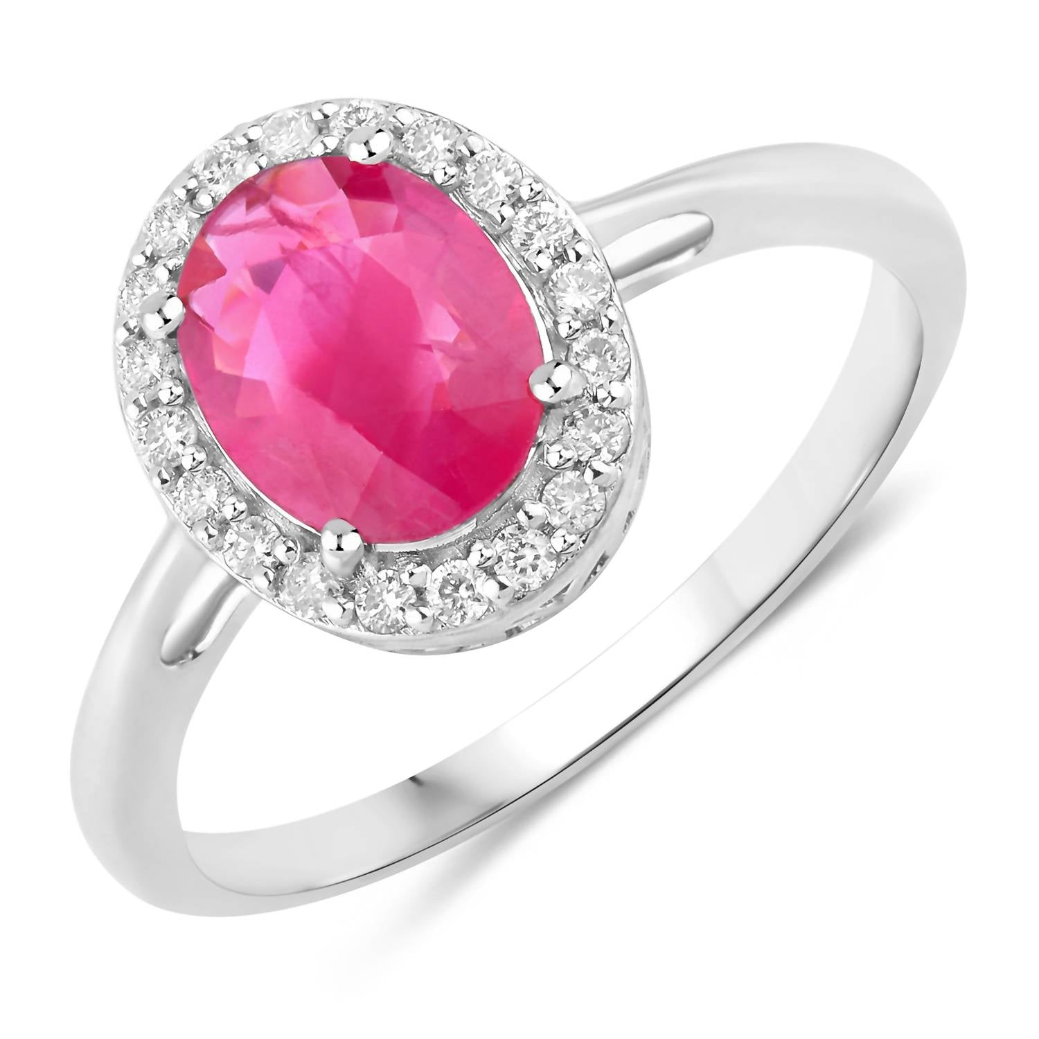 Diana M Jewels - Women's Oval Natural Ruby Fashion Ring (1.83 Ct) - Classic