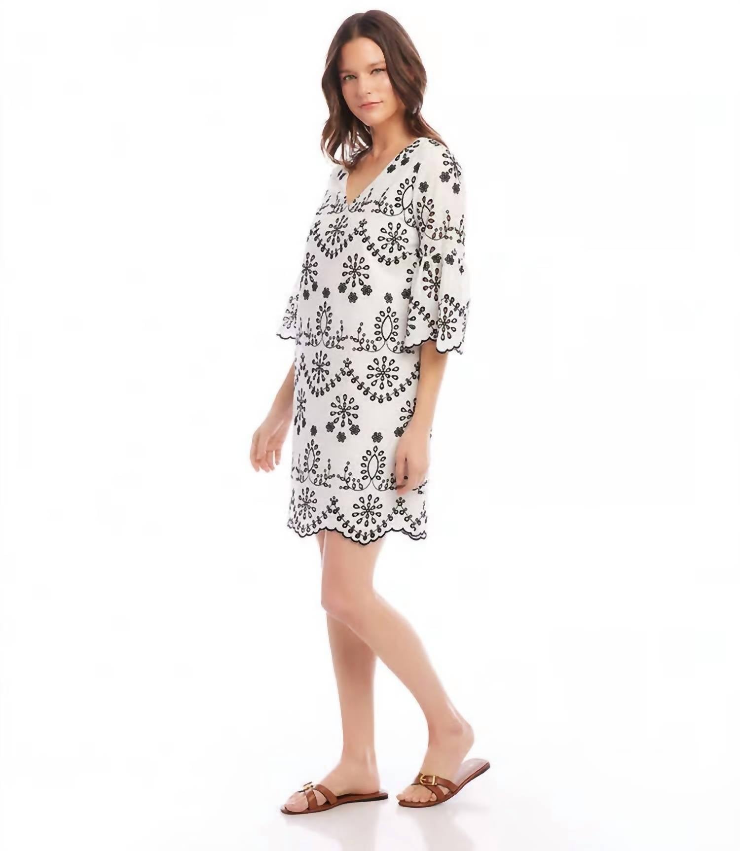 Karen Kane - Eliza Embroidered Eyelet Dress