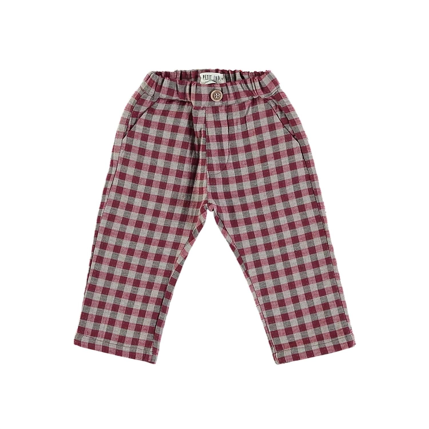 Petit Indi - Girls Check Pants