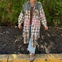 Pol - Mix Long Line Duster Jacket