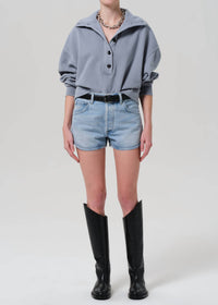 Citizens Of Humanity - Abita Curved-hem Denim Shorts