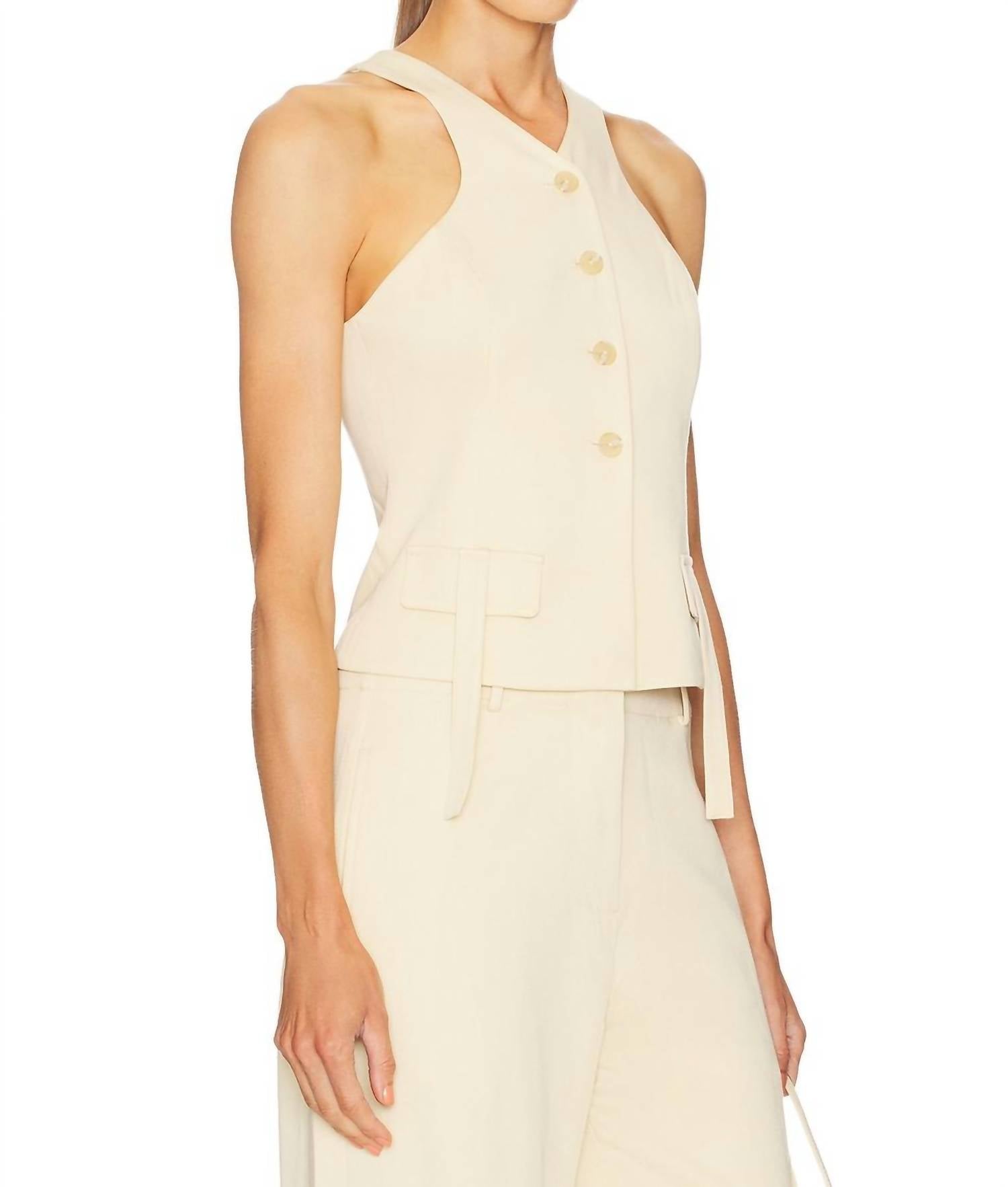Alexis - Lucky Vest With Faux Front Pockets