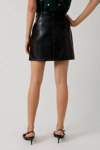 Sunday Edition - Faux Leather Mini Skirt