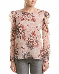 Vince Camuto - Printed Puff Shoulder Blouse