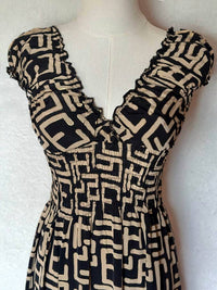 Cienna - Rosa Geo Maxi Dress