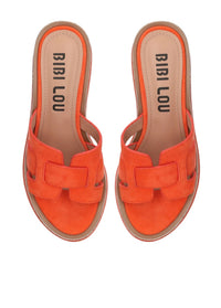 Bibi Lou Women's Wendy Wedge Sandals in red - women's shoe - detail view