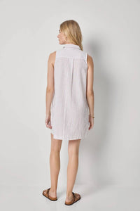 Lilla P - Striped Button Down Dress