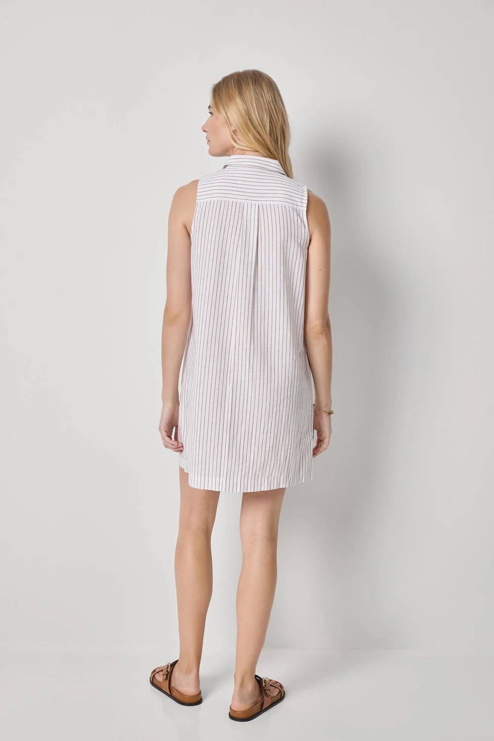 Lilla P - Striped Button Down Dress