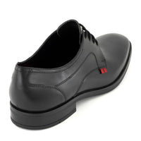 Andrea Men's Leather Oxford Shoes in black - men's shoe - detail view
