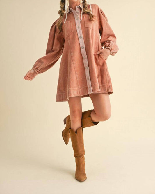 &Merci - Edge Line Denim Mini Dress