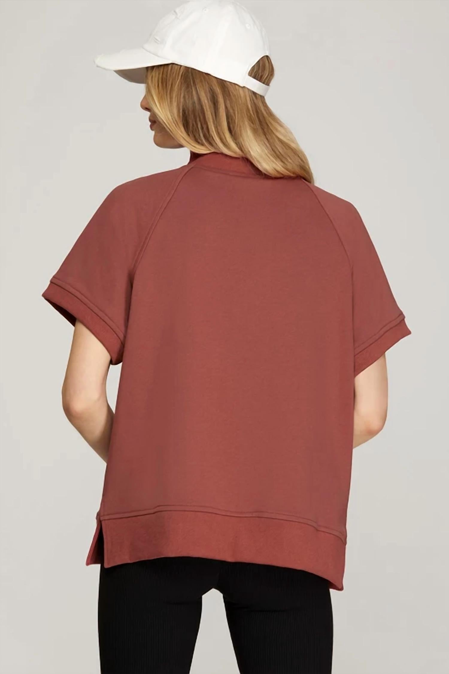 She + Sky - Brickyard French Terry Top