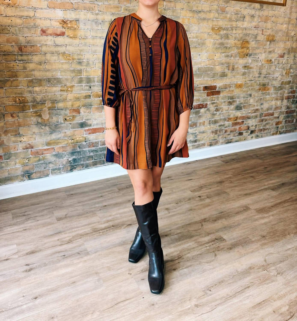 Umgee - Sarah Button Mini Dress