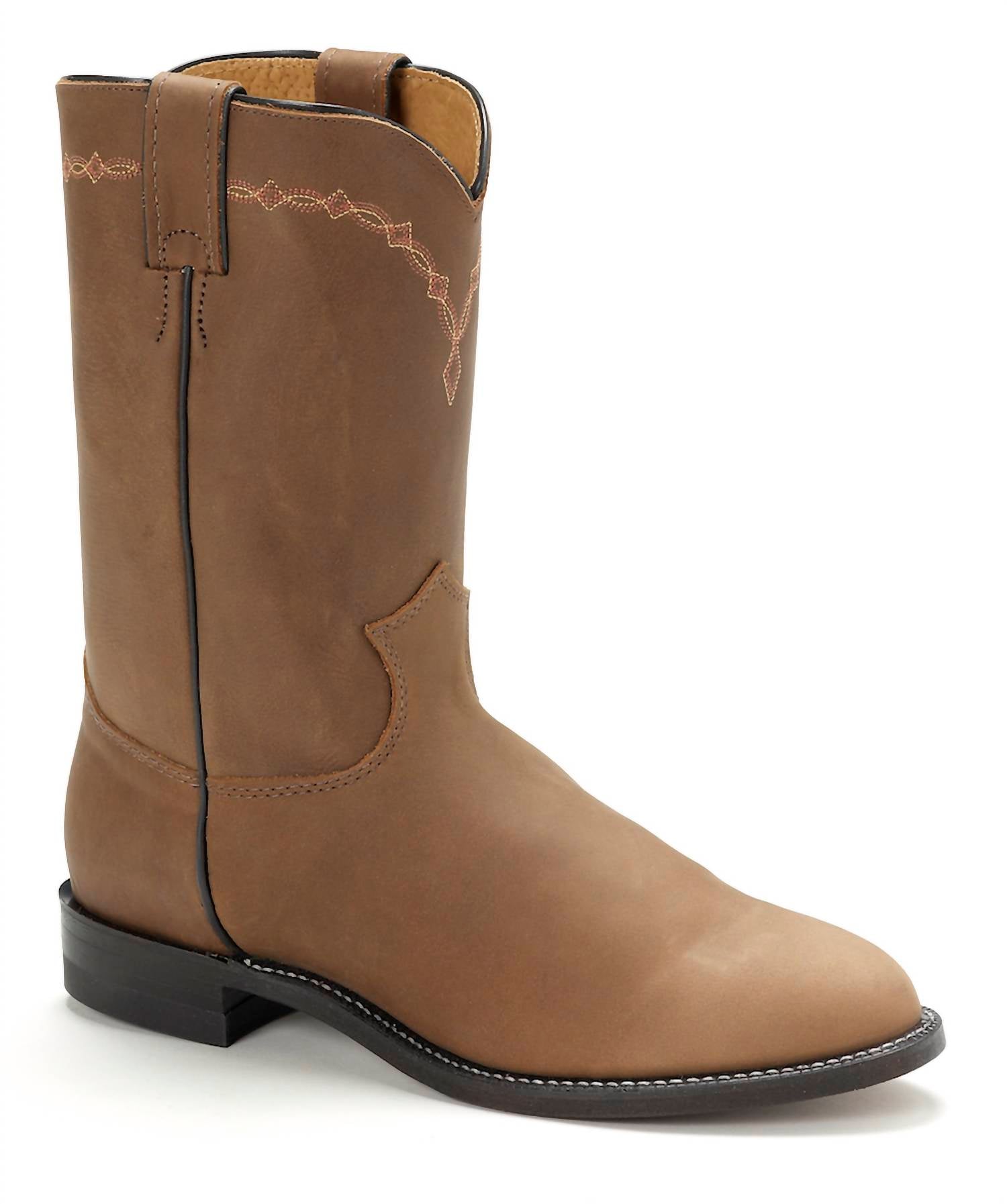 Justin Boots - Men's Brock Classic Roper Toe Boot - Medium