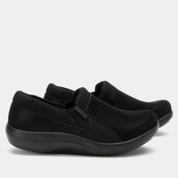 Alegria Women's Duette Vegan Casual Shoe in black - women's shoe - detail view
