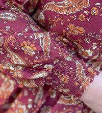 Flying Tomato - Print Tiered Maxi Dress