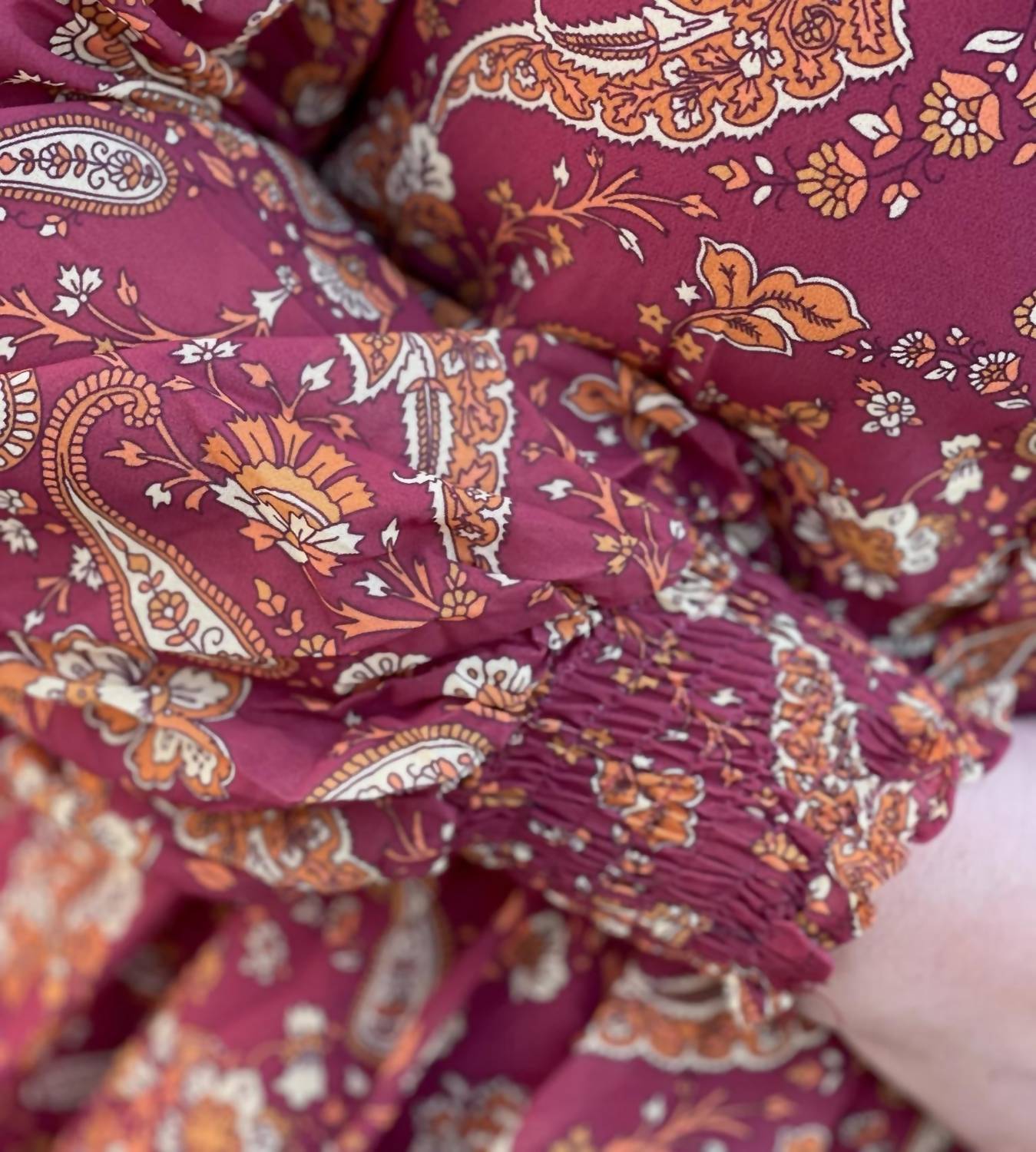 Flying Tomato - Print Tiered Maxi Dress