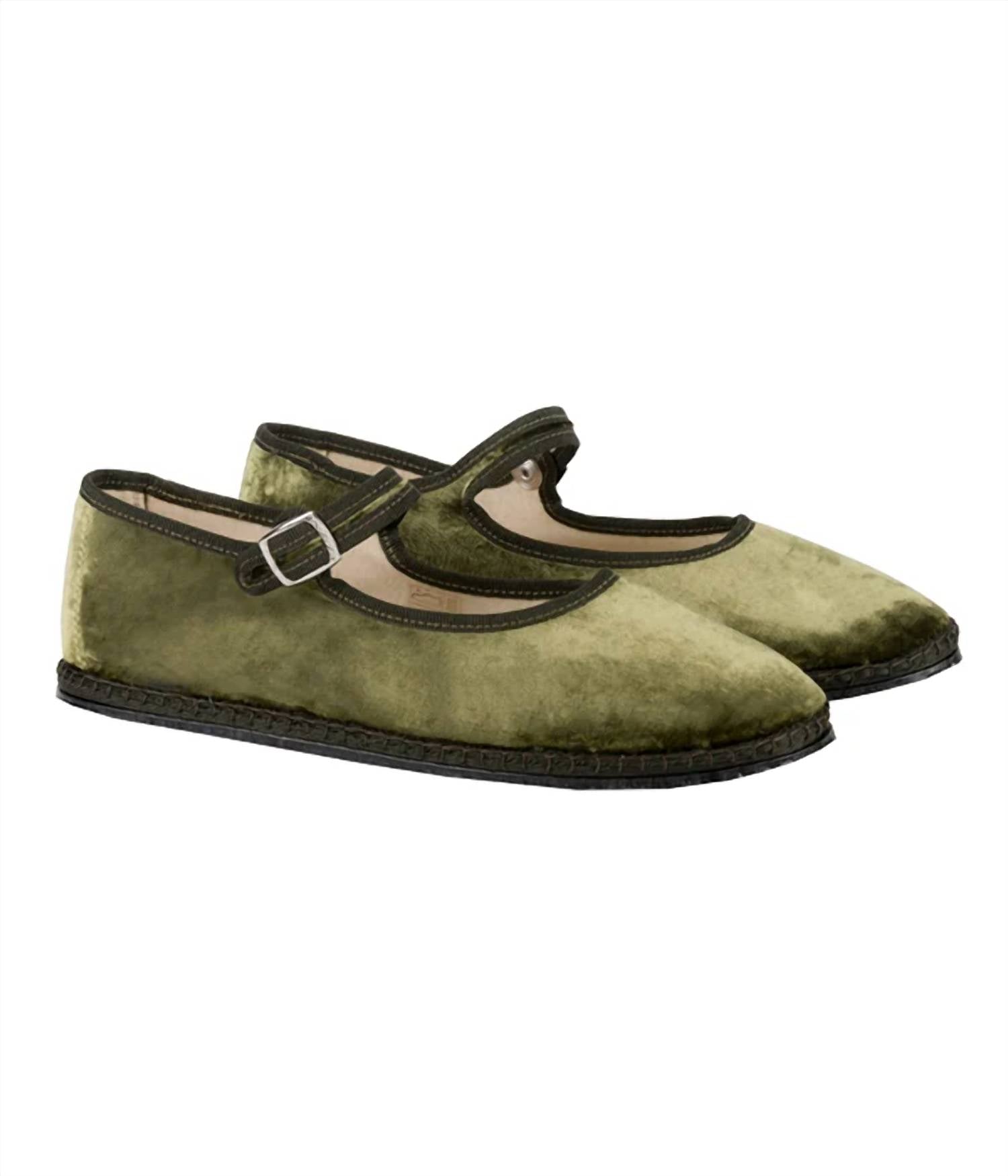 Vibi Venezia - Women's Mary Jane Silk Velvet Shoe