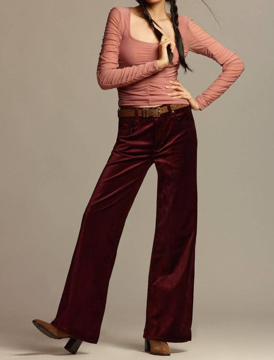 Citizens Of Humanity - Lolli Mid Rise Baggy Velvet Jeans