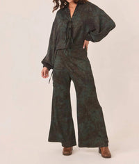 Nekane Nkn - Suna Printed Silky Sarong Pant Set