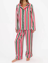 Show Me Your Mumu Classic Silky Pj Set in jolly stripes - women's sleepwear