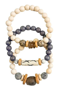 Twine & Twig - Women's Trio Stack Bracelet Set