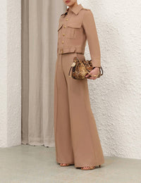 Zimmermann - Hypnotic Stretch Wool Flare Pants