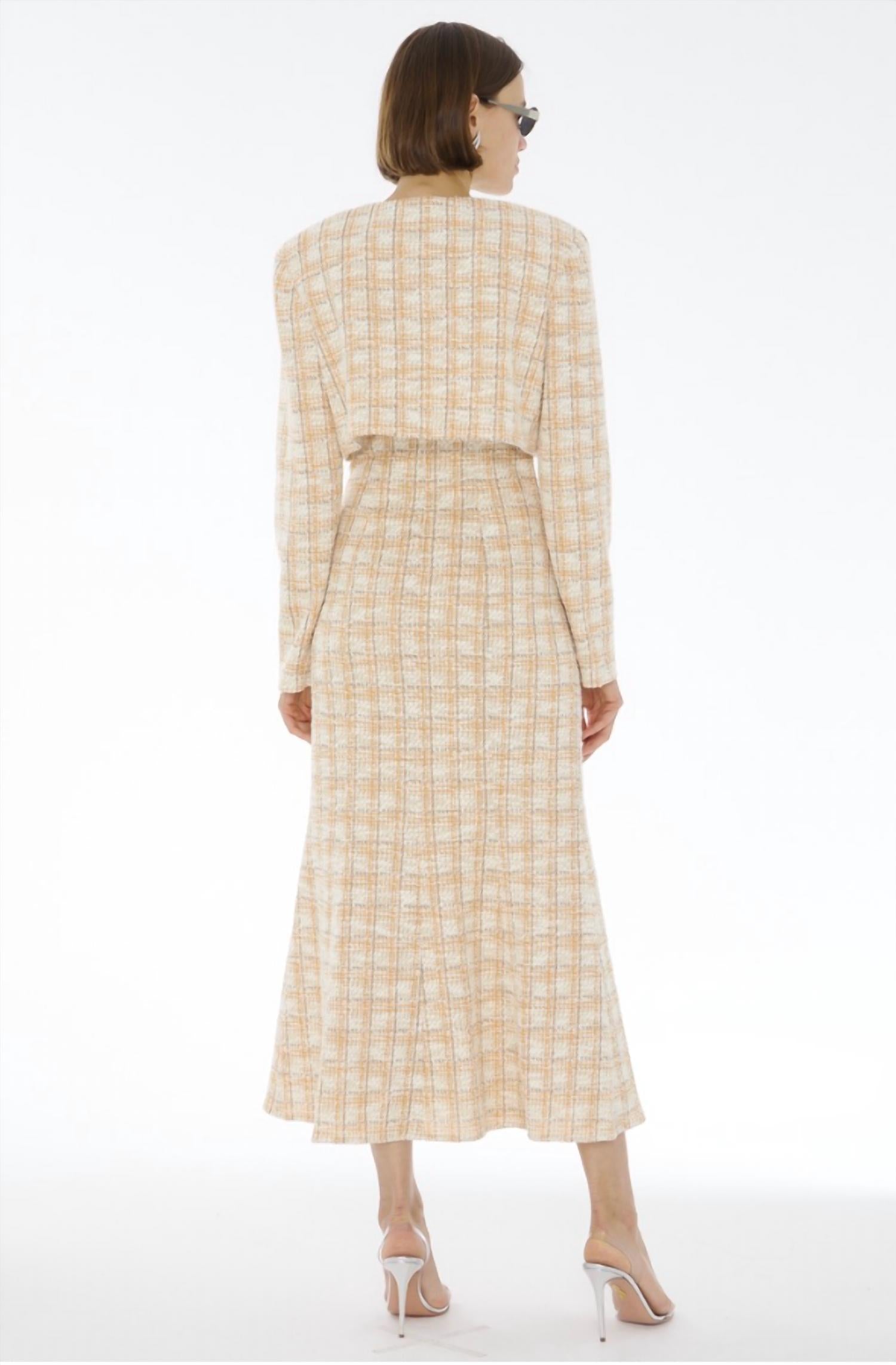 Toccin - Lainey Cropped Tweed Jacket