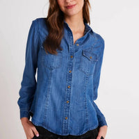 Bella Dahl - Long Sleeve Seamed Shirt