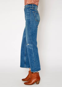 Noend - Queen High Rise Crop Wide Leg Jeans