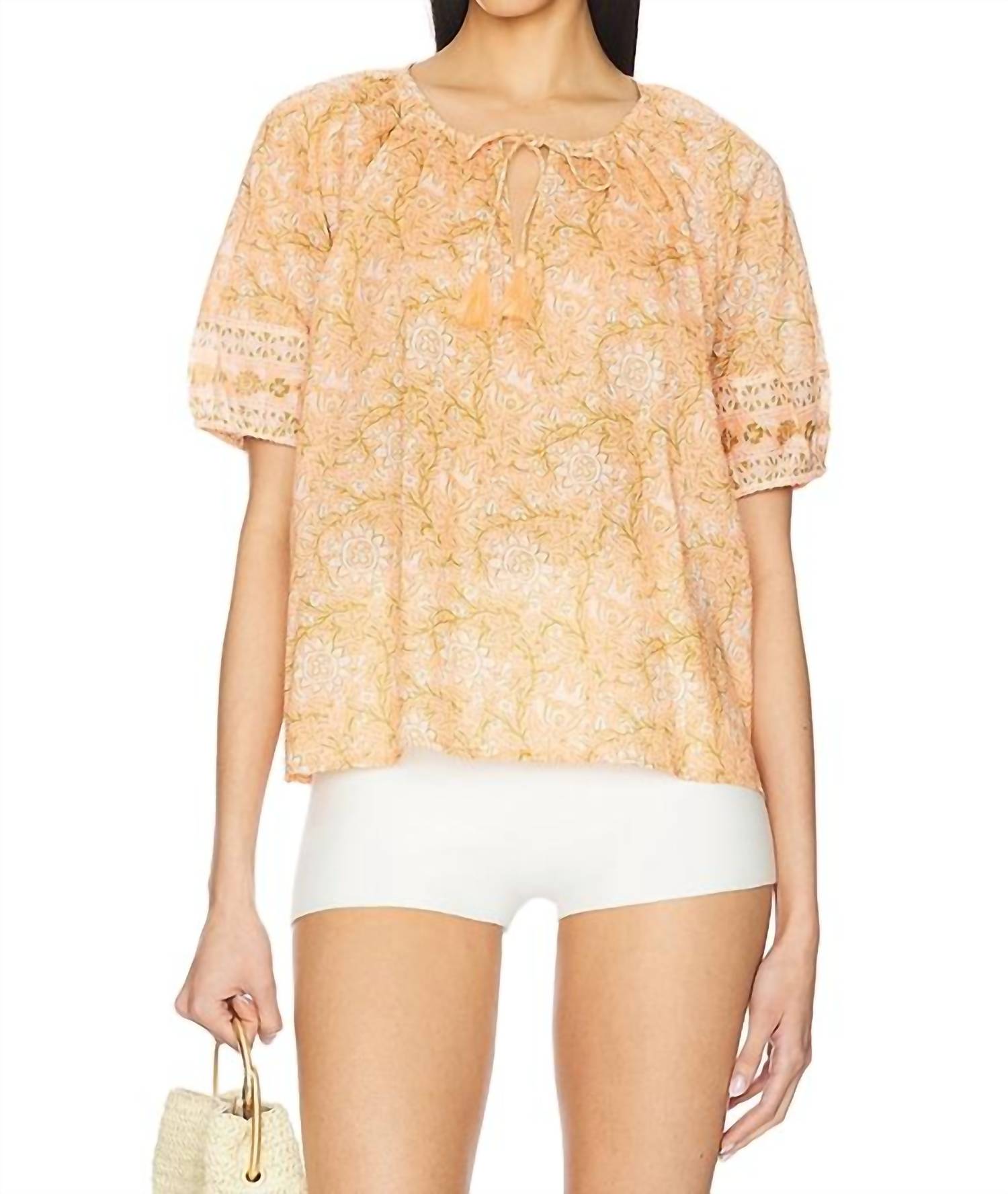 Cleobella Johanna Blouse in cecil blush - women's blouse