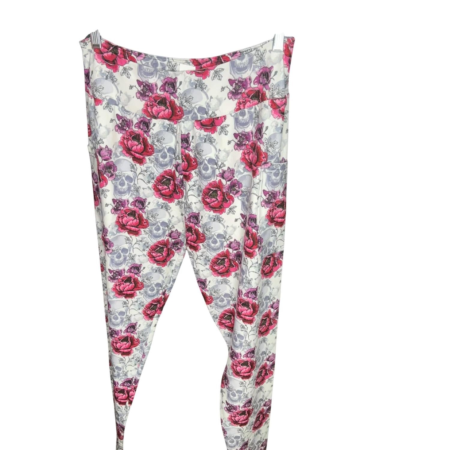 Karmen - Women's Floral Skulls Leggings